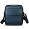IVTG Genuine Leather Messenger Bag for Men Crossbody Shoulder Bag Satchel Casual Sling Daypack Work Business Daily Purses Pouch (Navy Blue)