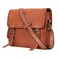 cuero Genuine Leather iPad/Tablet Bag Messenger Bag Small Briefcase CrossBody Shoulder Bag for Men and Women (Tan Brown, 14" x 11" Medium)