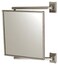 CRL Brushed Nickel 11" x 11" Pivot-N-View Mirror - PV11BN