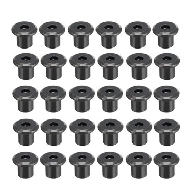 uxcell M8x10mm Hex Socket Head Insert Nut Screw Post Sleeve Nut for Furniture 30pcs
