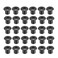 uxcell M8x10mm Hex Socket Head Insert Nut Screw Post Sleeve Nut for Furniture 30pcs