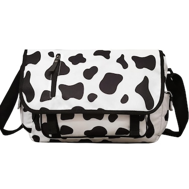 Vanlison Cow Print Bag, Kawaii Crossbody Bag Cow Stuff Shoulder Bag Cow Purse Messenger Bag Cute Bag