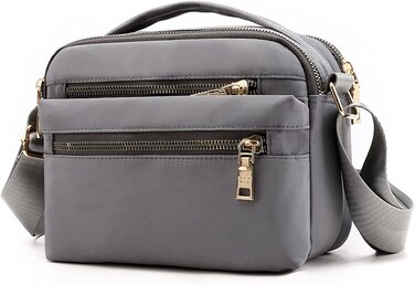 Women's Crossbody Bag, Multi Pocket Messenger Bag Shoulder Bag Travel Bag Handbags for Men&amp;Women for Shopping Daily