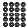uxcell Nylon Hex Nut, M2.5x0.45mm Metric Coarse Thread Hexagon Nuts, 20 Pcs (Black)