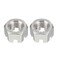 uxcell M14 x 2mm Pitch 304 Stainless Steel Slotted Hex Nuts, Pack of 2