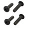 uxcell 4pcs M5x20mm 10.9 Grade Hex Socket Reverse Left Hand Thread Screw Bolt Black