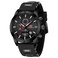 Mini Focus Mens Watch Casual Sports Watches (Chronograph/Waterproof/Luminous/Calendar) Silicon Band Fashion Quartz Watch for Men (All-Black)