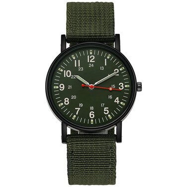 LsvtrUS Mens Watches, Luminous Sport Nylon Band Military Army Watch Analogue Quartz Wrist Watches for Men