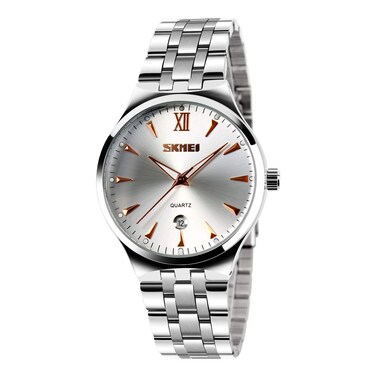 cofuo Mens Watch, Unique Quartz Analog Dress Business Casual Watches Stainless Steel Band Wrist Roman Numeral Waterproof Watch, Classic Calendar Date Window - Rose Gold