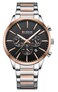 FANMIS Men's Luxury Quartz Watches Casual Analog Calendar Chronograph Stainless Steel Waterproof Wrist Watch (Black Rose)