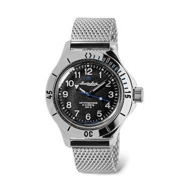 Vostok   Amphibia 120811 Automatic Self-Winding Diver Wrist Watch   Milanese Bracelet