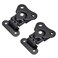uxcell 1.61-inch Iron Butterfly Twist Latch Keeper Toggle Clamp for Case Box - 2 Pcs (Black)