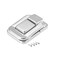 uxcell Toggle Latch, 38mm Retro Style Silver Tone Decorative Hasp Jewelry Wooden Box Catch w Screws 2 pcs
