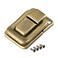 uxcell Toggle Catch Lock, 38mm Retro Decorative Brass Hasp w Screws for Suitcase Chest Trunk Latch Clasp, Pack of 2
