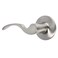 Dynasty Hardware Monterey Collection Door Levers, Satin Nickel (Dummy - Left Hand)
