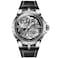 OUPINKE Skeleton Mens Watches Automatic Mechanical Luxury Watch Sapphire Crystal Leather Band Waterproof Luminous Wristwatch