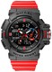 Gosasa Men's Watches Multi Function Military S-Shock Sports Watch LED Digital Waterproof Alarm Watches (8043_Red)