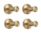 NELXULAS Golden Brushed Stainless Steel Single Super Heavy Duty Wall Mount Hook, Bath Towel Hooks, Coat Hanger (2", 4 PCS)