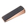 uxcell Rubber Door Stopper Security Modern Wedge Floor Non-Scratching Anti-Slip Doorstop Copper Tone