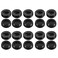 uxcell Carbon Brush Holder Caps 13mm O.D. 7mm I.D. 5mm Thickness Motor Brush Cover Plastic Fitting Thread Black 20pcs