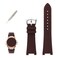 XIW Compatible for Patek Philippe Nautilus PP 5711 1A010 5712 5712G 5726 5980 25mm&times;13mm Rubber Watch Band Replacement for men Silicone Wirstband Strap women Bracelet, Brown