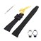 Topuly 28mm Rubber Watch Band replacement for Audemars Piguet Royal Oak Offshore AP 15703 15710 15400 26470 26400 Silicone Strap Wirstband accessories for Men and Women(Gold Buckle)