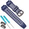 Soft Rubber Strap Replacement for Casio Protrek PRG260 PRG250 PRG550 PRW2500 PRW3500 Men's Waterproof Sport Resin Strap 18mm Watch Accessories (DblueB)