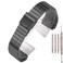 18mm Stainless Steel Replacement Watchband Compatible with Casio F-108WH AE1200WH A168WA A158WA LA670WGA A700W Women's and Men's Watch Accessories (Black1)