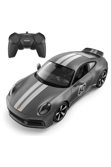 RASTAR 94900 1/16 Porsche RC Car - Officially Licensed Porsche 911 Remote Control Car for Play and Display - Ideal Gift for Kids - Dark Grey