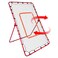 Lineslife Baseball &amp; Softball Pitch Back Rebound Net, Adjustable Angle Rebounder Practice Trainer for Pitching Throwing Catching, 6 x 4 Feet, Red