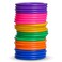 Topbuti 24 Pcs Multicolor Plastic Toss Rings Ring Toss Game Carnival Rings for Speed and Agility Practice Games, Garden Backyard Outdoor Games, Bridal Shower Game, Game Booth （3.1 Inch）