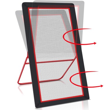 Libima Lacrosse Rebounder Volleyball Rebounder Net 7 x 4 ft Adjustable Baseball Rebounder Sport Ball Bounce Back Screen Pitch Back Trainer Practice Equipment for Throwing Shooting Hitting Pitching