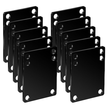 Trinkrittey 10 Pcs 3 mm Skateboard Shock Pads Skateboard Riser Shock Pads Black Longboard Skateboard Riser Pads Soft Longboard Shockpads