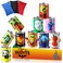 Halloween Carnival Games, Halloween Party Games Bean Bag Toss Game for Kids and Adults Carnival Metal Cans with 3 Bean Bags for Holiday Birthday Party Outdoor Indoor Games