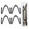 YYST Skateboard Wall Mount Wall Hanger Rack Storage Display - W/ Hardware - No Board Included - W Style - 4/PK