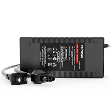 PowerGpt 53.5V 4A Super Fast Charger for NIU KQi3/KQi3 Pro/Sport/Max &amp; KQi2/KQi2 Pro &amp; KQi1 Pro/Sport &amp; KQi Air/Air X Electric Scooters, NIU Scooter Battery Charger Replacement Power Supply Adapter
