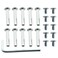 RLECS 10PCS 37x13mm A3 Grade Carbon Steel Skate Wheel Socket Head Cap Screws Silver Skate Wheel Screw Shafts Suitable for Inline Skate Wheel Skateboard Longboard Motorised Skateboard