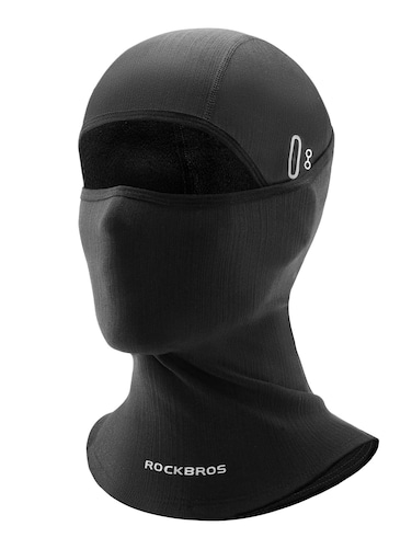 ROCKBROS Balaclava Face Mask, Thin Balaclava Face Mask Summer Cooling Neck Gaiter, UV Protector Breathable Helmet Liner Fits Glasses for Motorcycle Bicycle Black