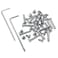 RLECS Roller Skate Screws 16pcs Inline Skates Screws Skate Shoes Axle Male and Female Screws 6x30mm with 2pcs M6 Hex Wrenches