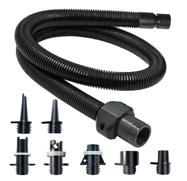 Paddle Board Pump Adapter Hose, Sup Pump Adaptor Kit with 7 Air Valve Nozzles and 3.3 Ft Hose, Electric Hand Air Pump Accessories Fit for Inflatable Stand Up Paddle Board/Boat/Tent/Pool/Mat