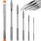 Zhengmy Set of 5 Rope Splicing Tools Rope Splicing Fid Kit Stainless Steel Knotter Tools Handle Yacht Line and Hollow Braided Lines Cover All Splicing Functions on Yacht