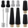 Hariendny 10 Pack Bike Pump Nozzle Adapter Air Pump Balloon Adapter Bicycle Inflator Needle Pump Adapter Replacement for Basketball Football Volleyball Air Compressor Swim Ring Gym