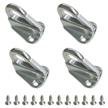 soujkooy 4 Pcs Fender Hanger Strong 316 Stainless Steel Safety Heavy Hook Fender Spring Hook Snap Attach Rope Boat Sail Tug Ship Marine Hardware Boats Accessories