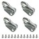 soujkooy 4 Pcs Fender Hanger Strong 316 Stainless Steel Safety Heavy Hook Fender Spring Hook Snap Attach Rope Boat Sail Tug Ship Marine Hardware Boats Accessories