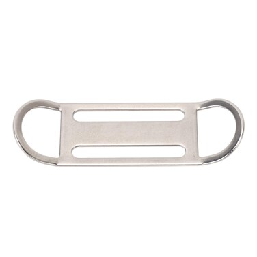 Jauarta Diving Side Mount Bilateral D Ring Buckle 316 Stainless Steel Diving Webbing Strap Keeper Sidemount BCD Fixing Buckle for BCD Accessories
