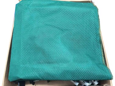 Desktop Table Tennis Ball Catch Net Collector with Tassels Design  Ping Pong Recycle Catcher Equipment with Stainless Steel Frames &amp; Metal Wheels for Multi-Ball Drills or Robot Serve Launcher Practice