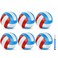 jiaonun 6 Pack Official Size 5 Volleyballs, Regulation Size and Weight Volley Ball for Women and Men, for Outdoor, Indoor, Beach, Sand, Pool and Water, Soft Touch Waterproof Volleyball