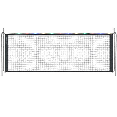 Aoneky Glow in The Dark LED Light Up 32ft Portable Volleyball Net