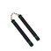 TOPOINT Nunchuck,Safe Foam Training Nunchucks/Nunchakus with Steel Chain for Kids &amp; Beginners Practice and Training,Color: Green &amp; Black