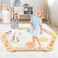 aiwo Kids Balance Beam and Stepping Stones, Montessori Toddler Balance Toy, Toddler Balance Beam Obstacle Course Build Coordination